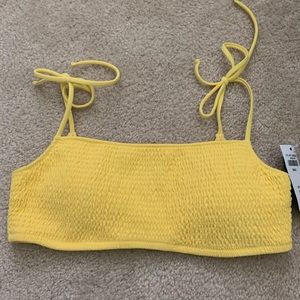 Abercrombie yellow bikini top